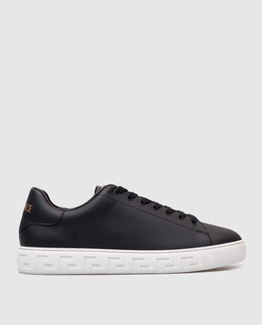 Versace Black Greca sneakers 10144601A09608