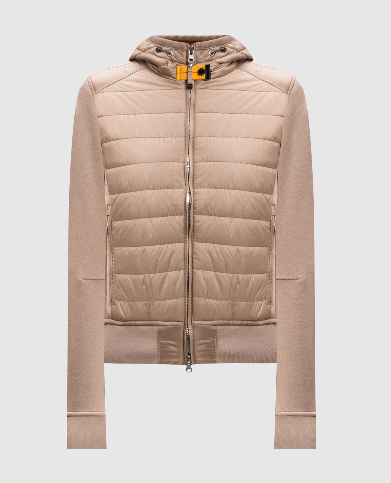 

Beige quilted jacket with logo patch Parajumpers