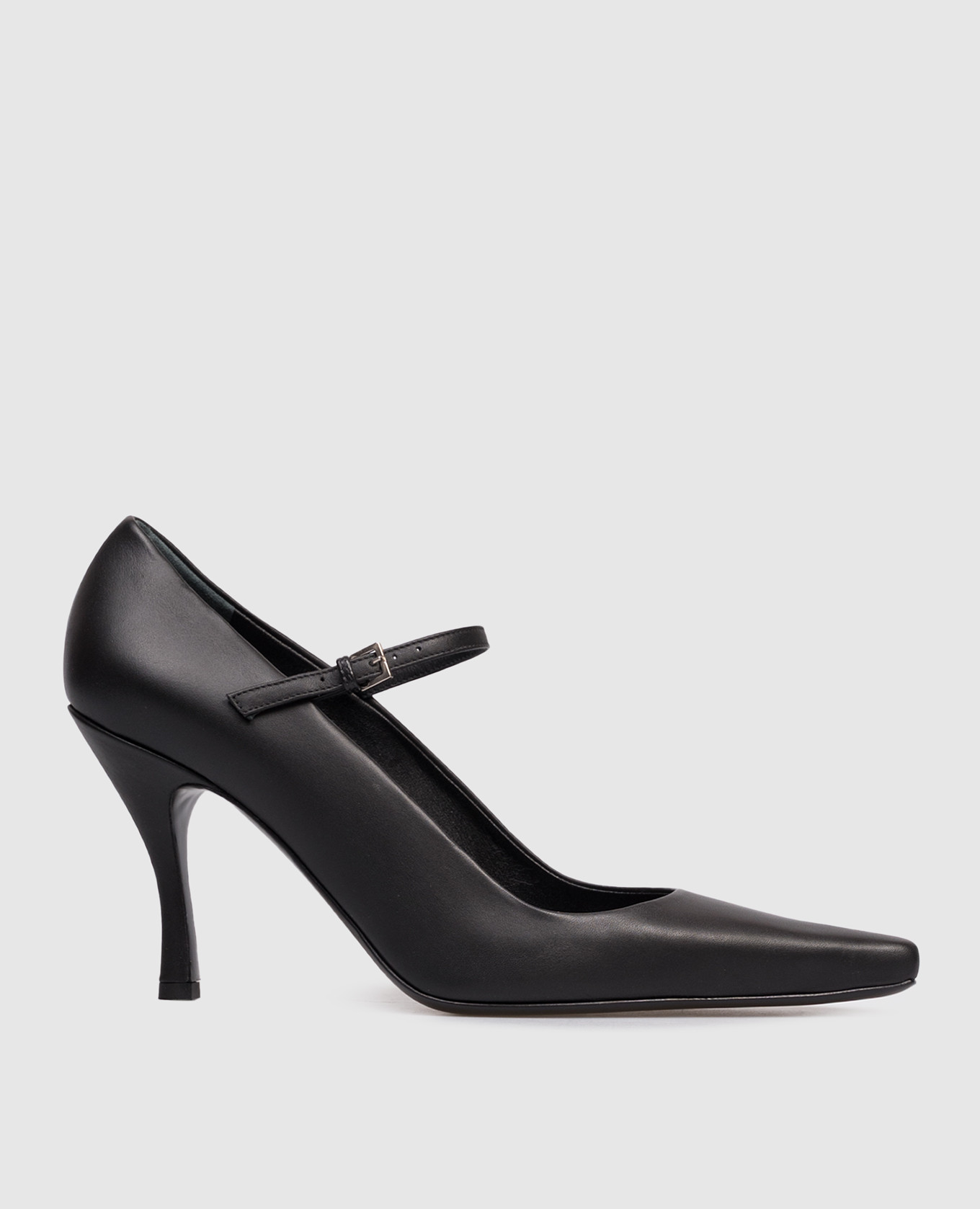 Black leather shoes CAREY Loulou de Saison