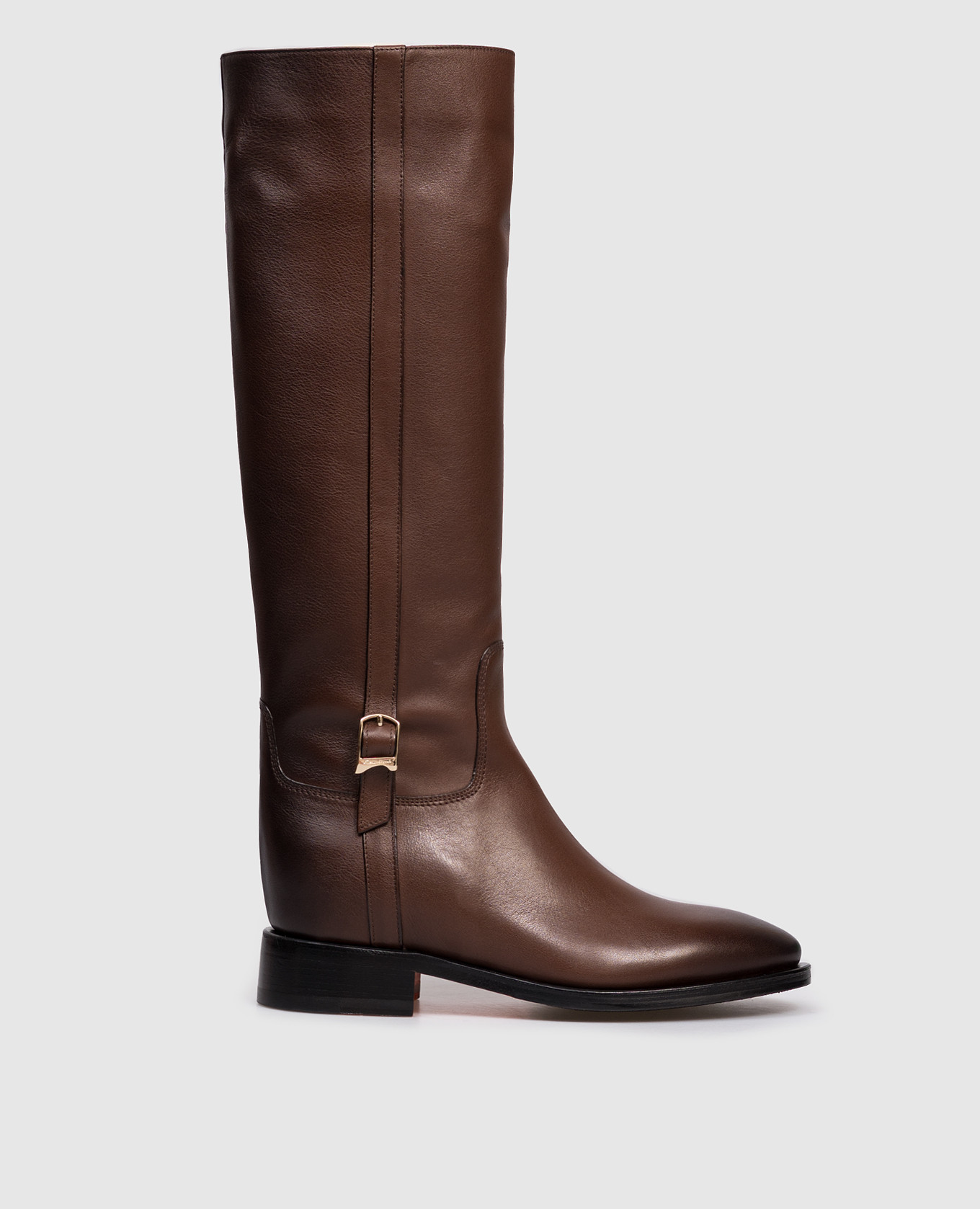 

Brown leather boots Santoni