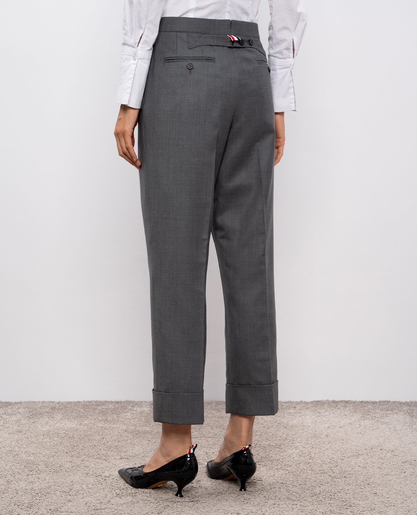 

Gray wool pants Thom Browne, Grey