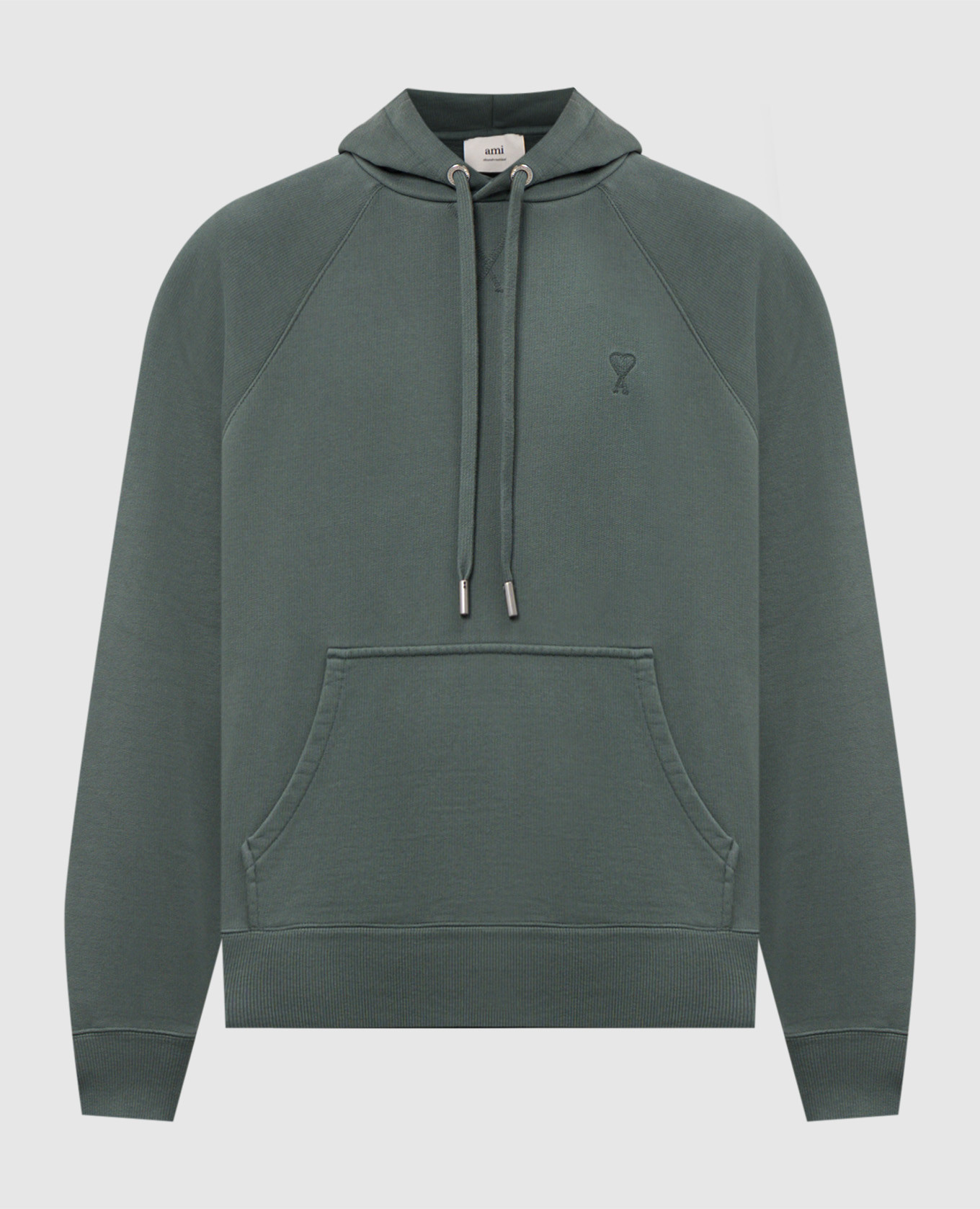 

Green hoodie with logo embroidery Ami Paris