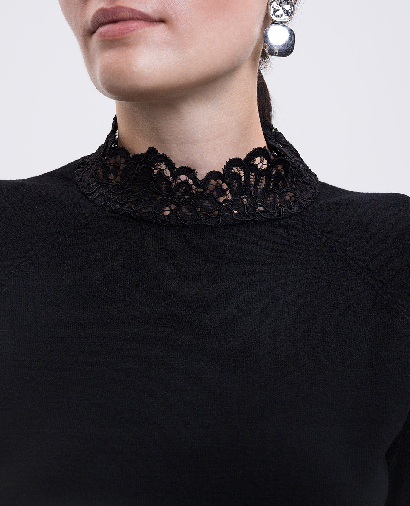 

Black jumper with lace Twinset