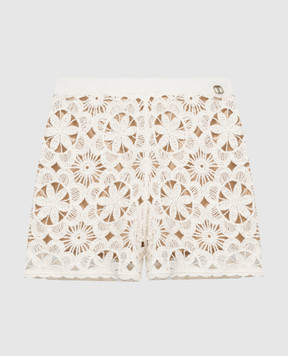 Twinset Beige lace shorts 241TT3231