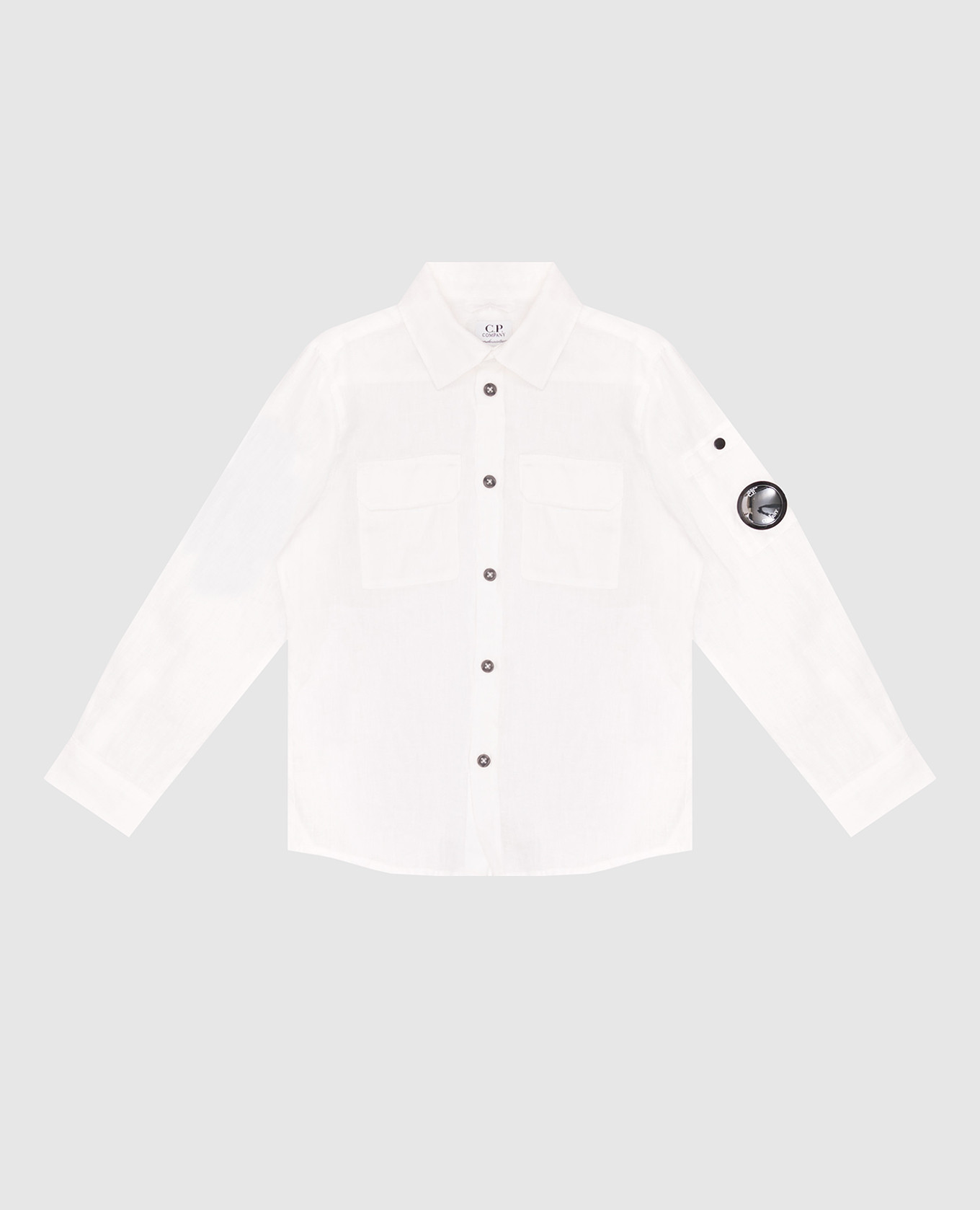 Children&#39;s white linen shirt C.P. Company