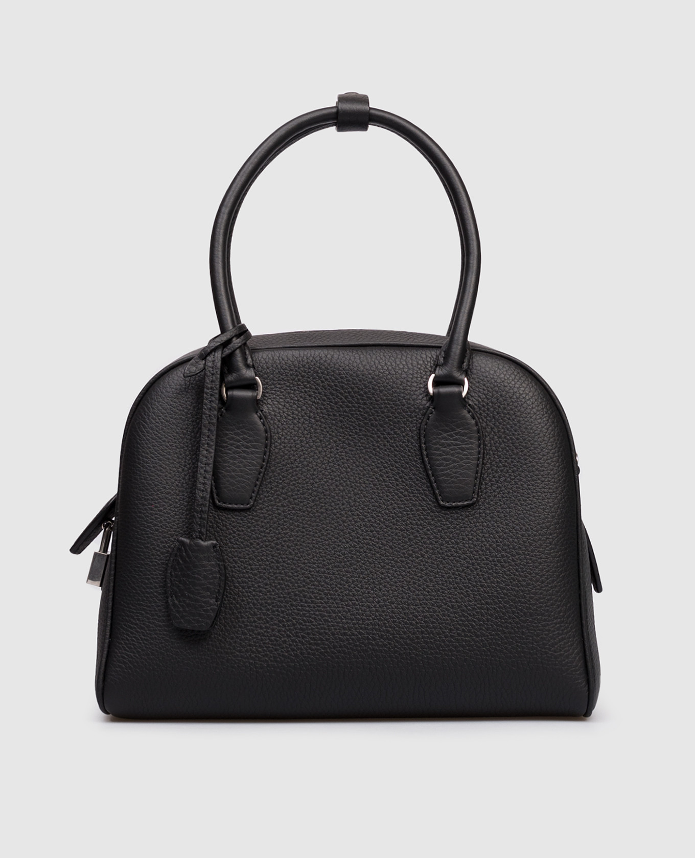 

Black leather India tote bag The Row