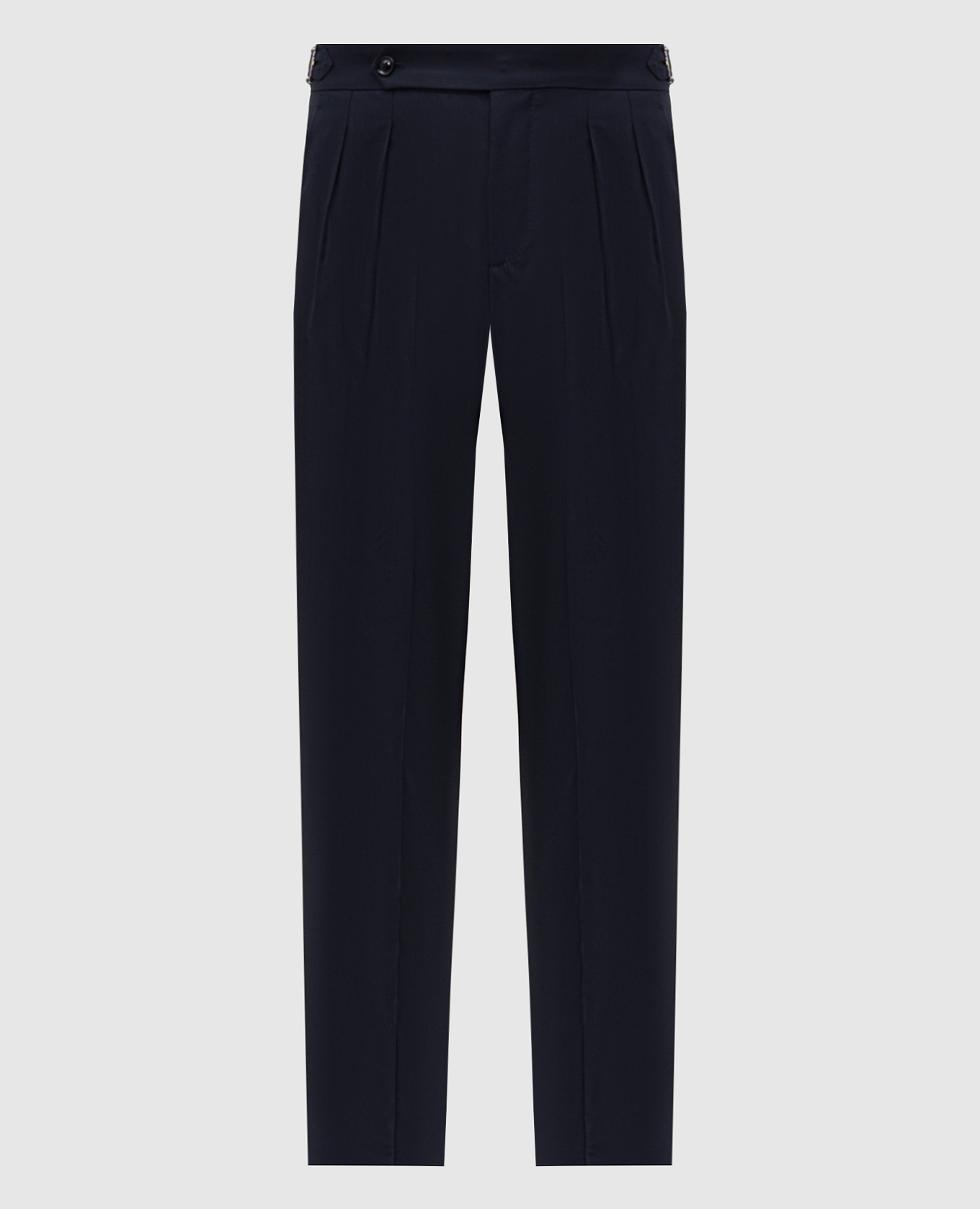 Blue wool and silk pants Brunello Cucinelli