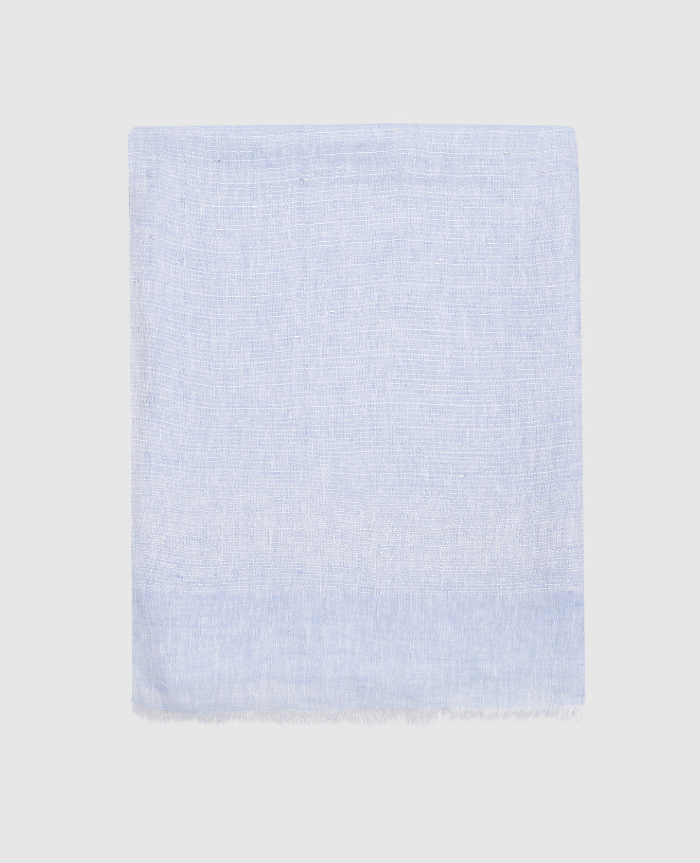 

Blue linen scarf with lurex Peserico, Light blue