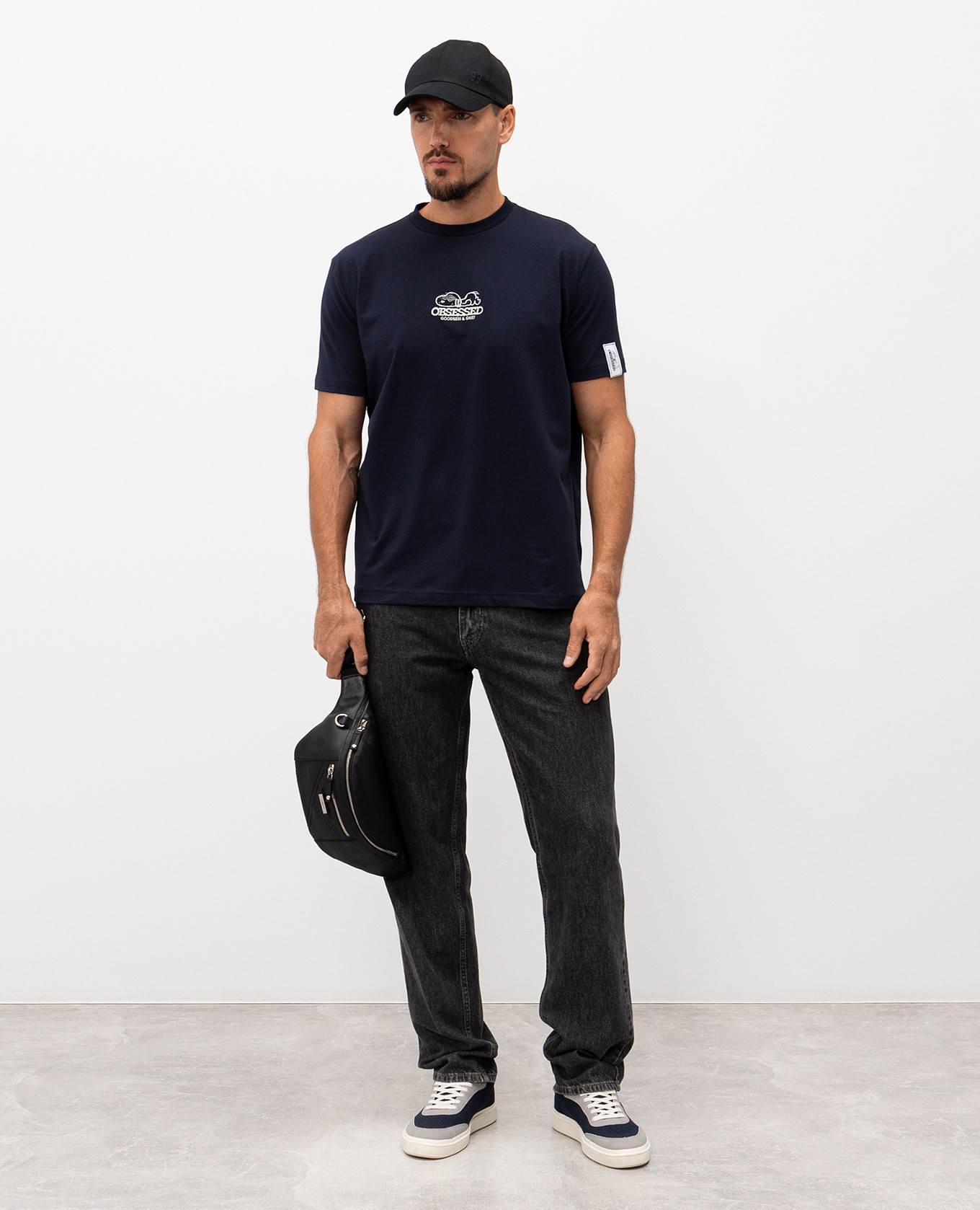 

Blue Peanuts T-shirt with embroidery Iceberg