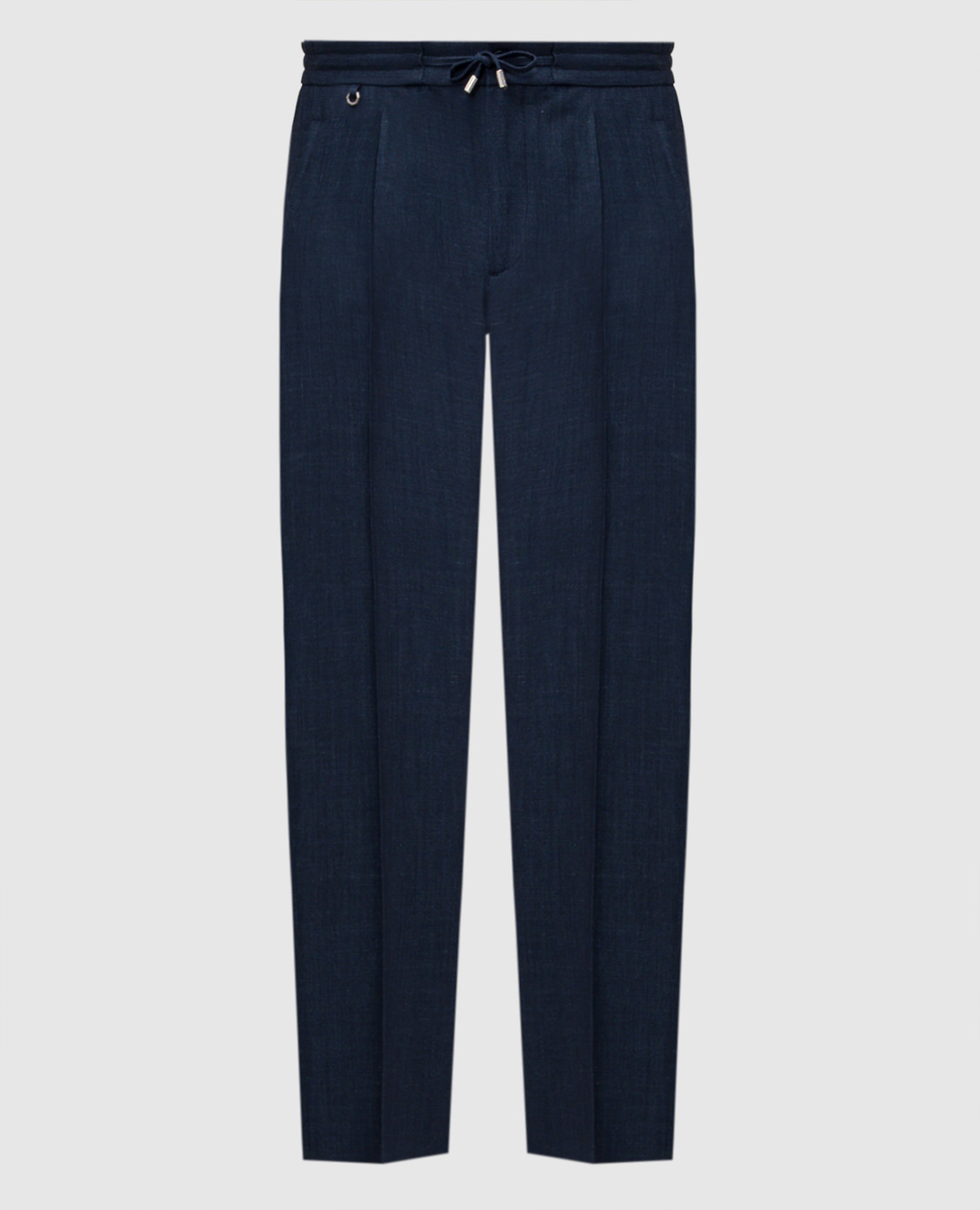

Blue wool, silk and linen pants Stefano Ricci