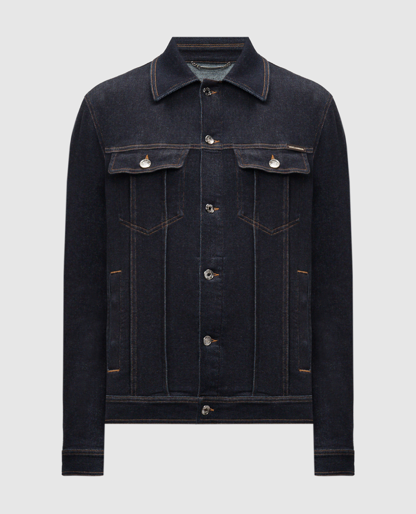 

Blue denim jacket with logo patch Dolce&Gabbana