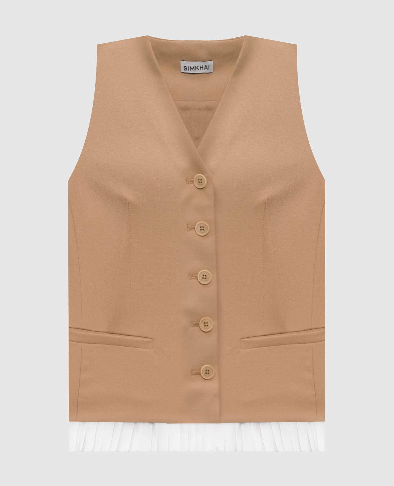 Beige Laiken vest Simkhai