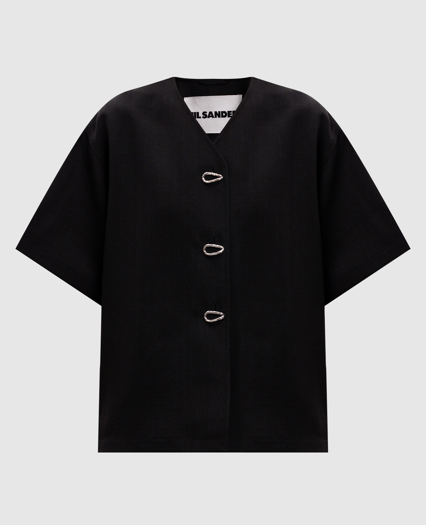 

Black cardigan with silk Jil Sander