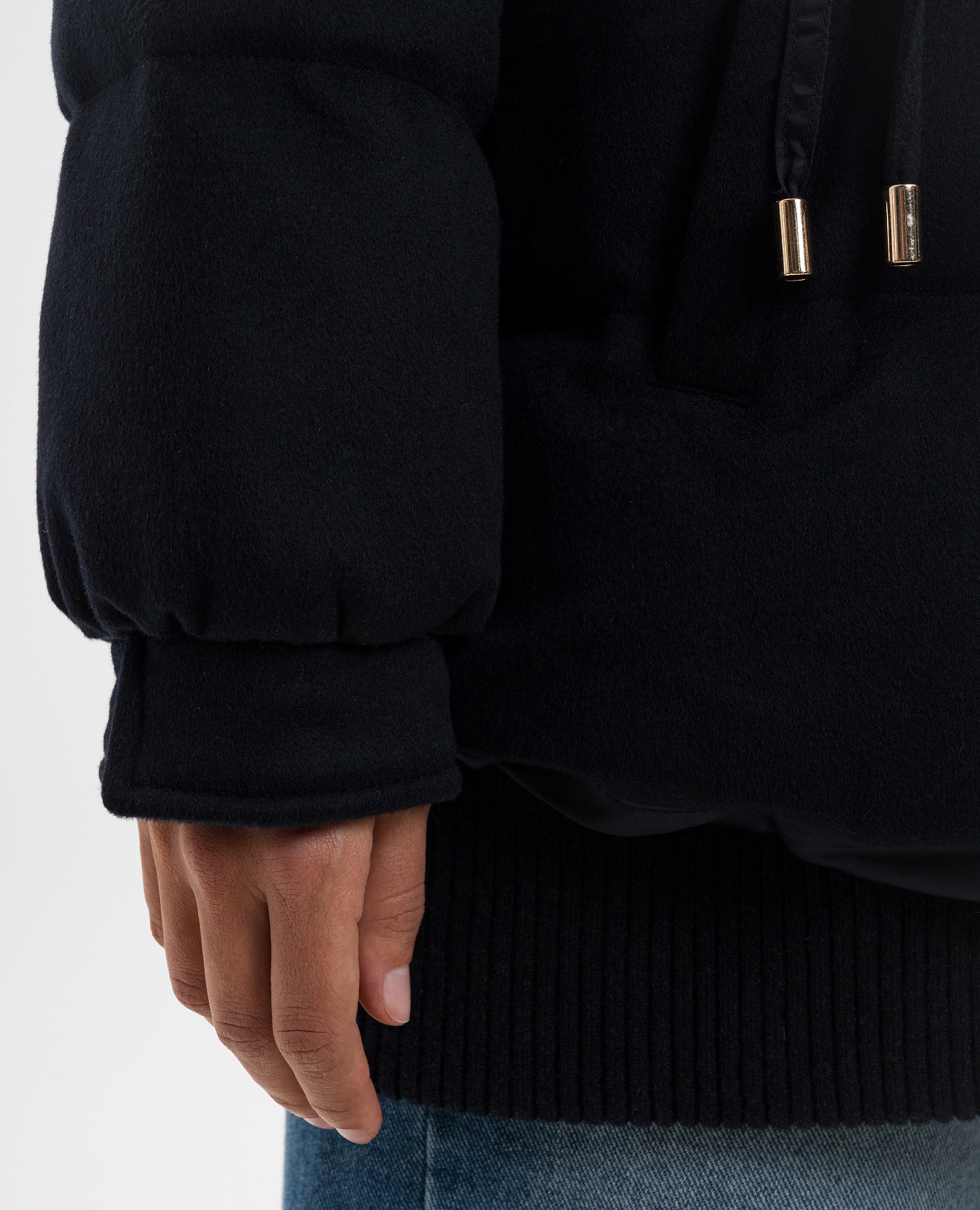 

Blue cashmere down jacket Be Florence