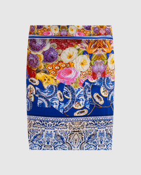Roberto Cavalli Blue skirt in a floral print TPT399