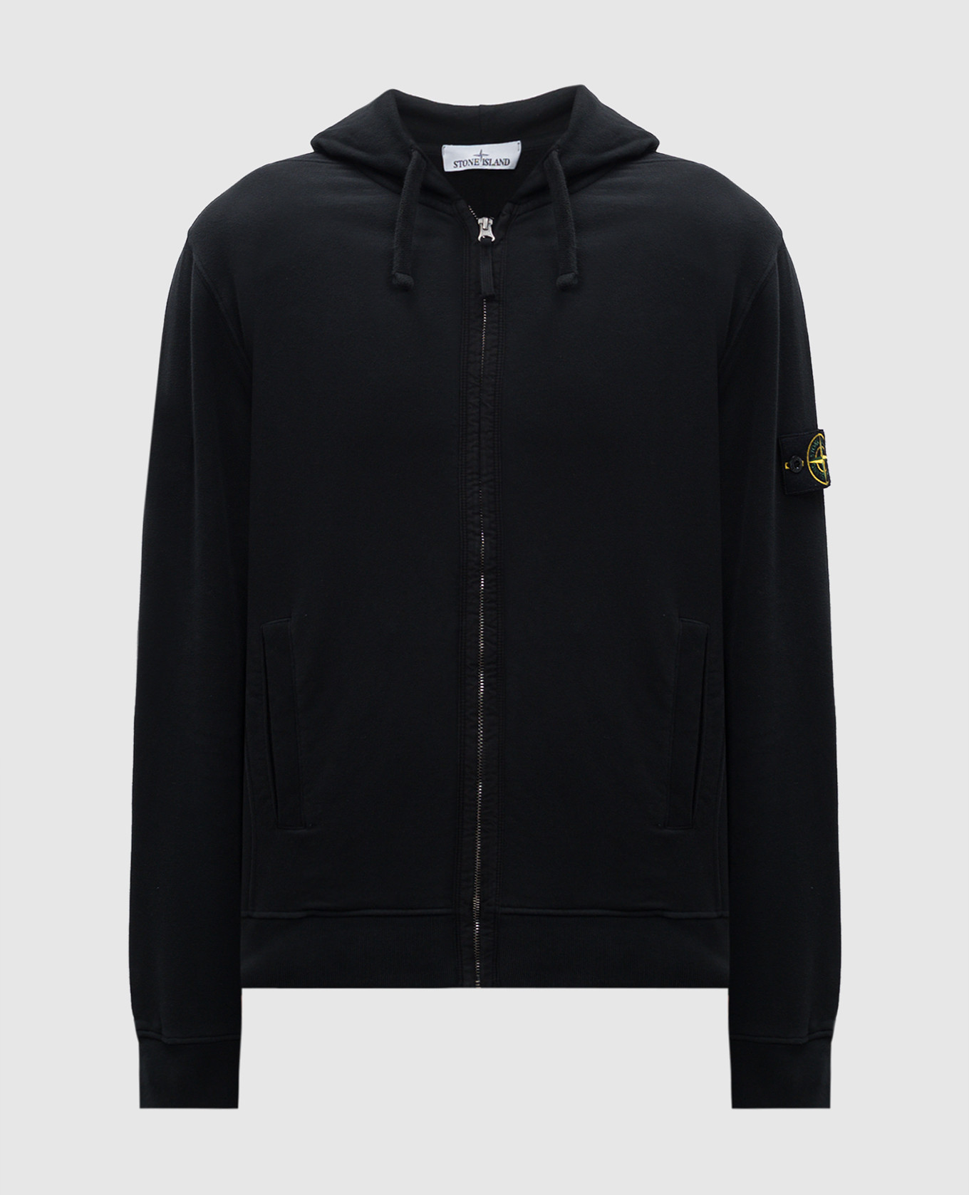 

Black sports jacket with logo Stone Island