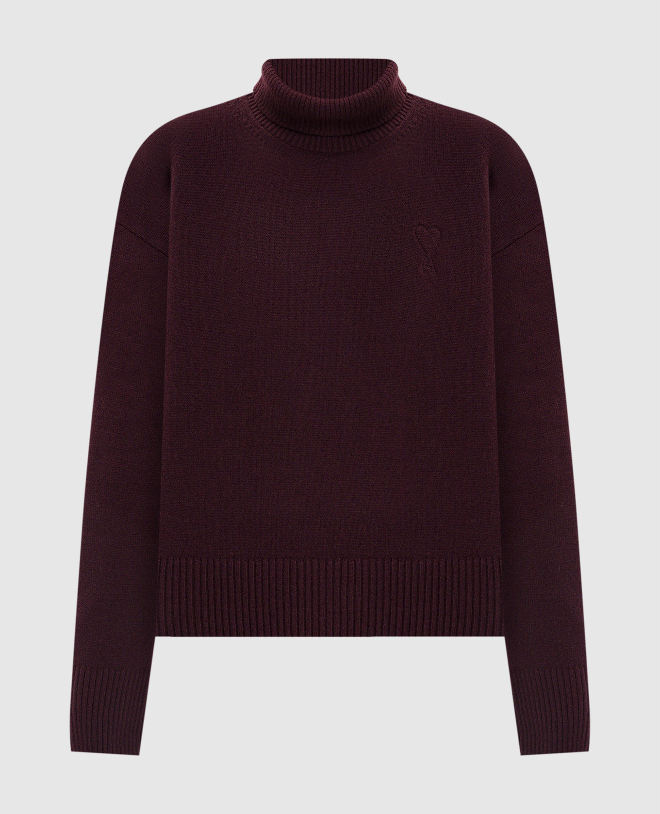 Burgundy wool and cashmere sweater Ami Paris
