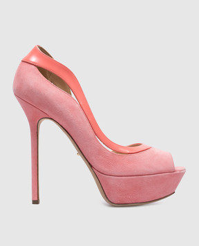 Sergio Rossi Pink suede shoes A59360
