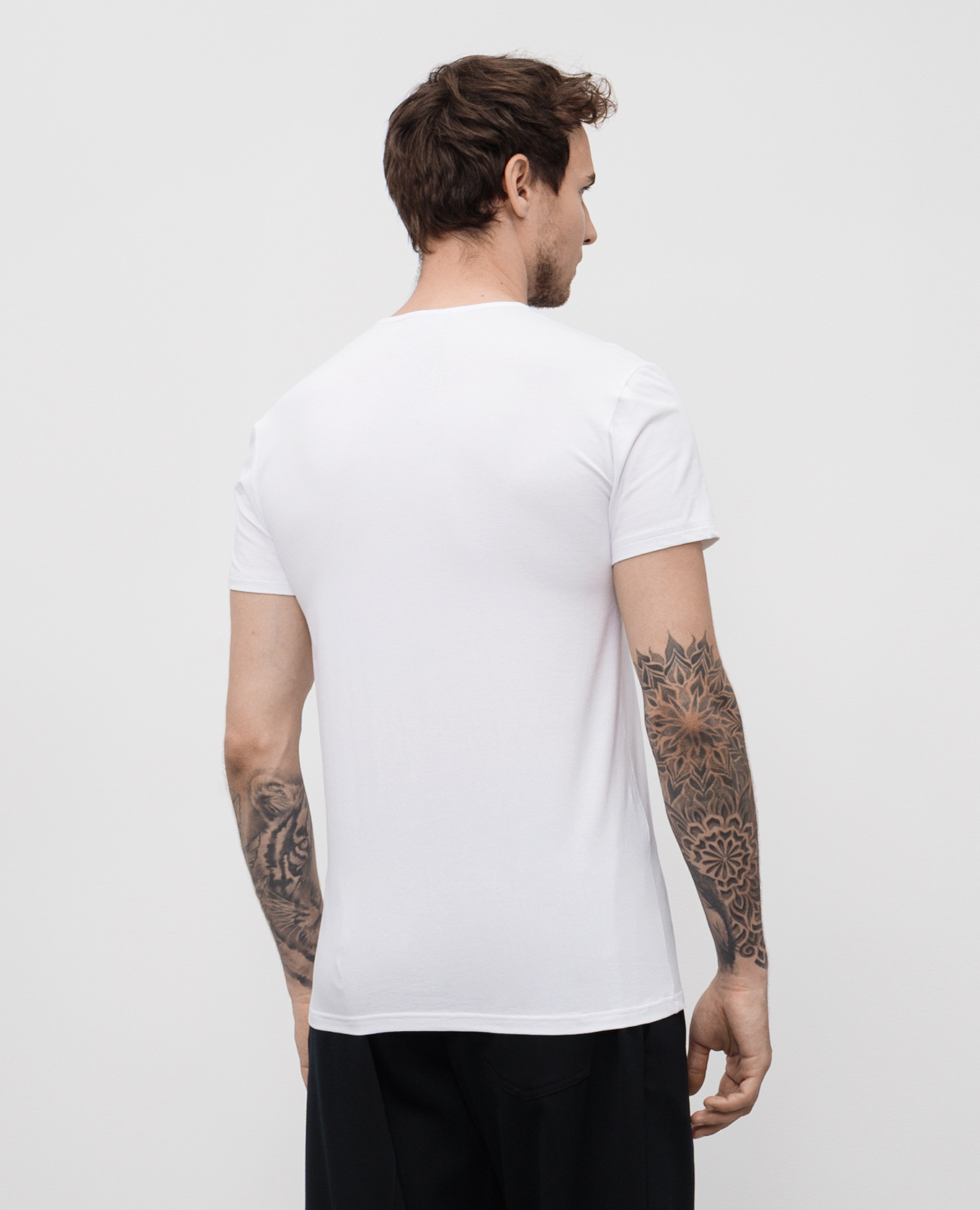 

White T-shirt with logo print Versace