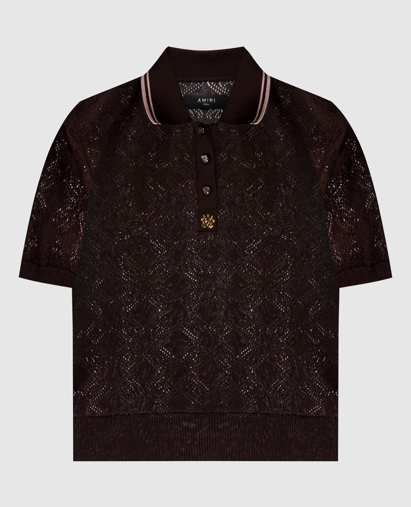 

Brown MA QUAD polo shirt AMIRI