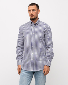 Brunello Cucinelli Striped cotton shirt MY6501716