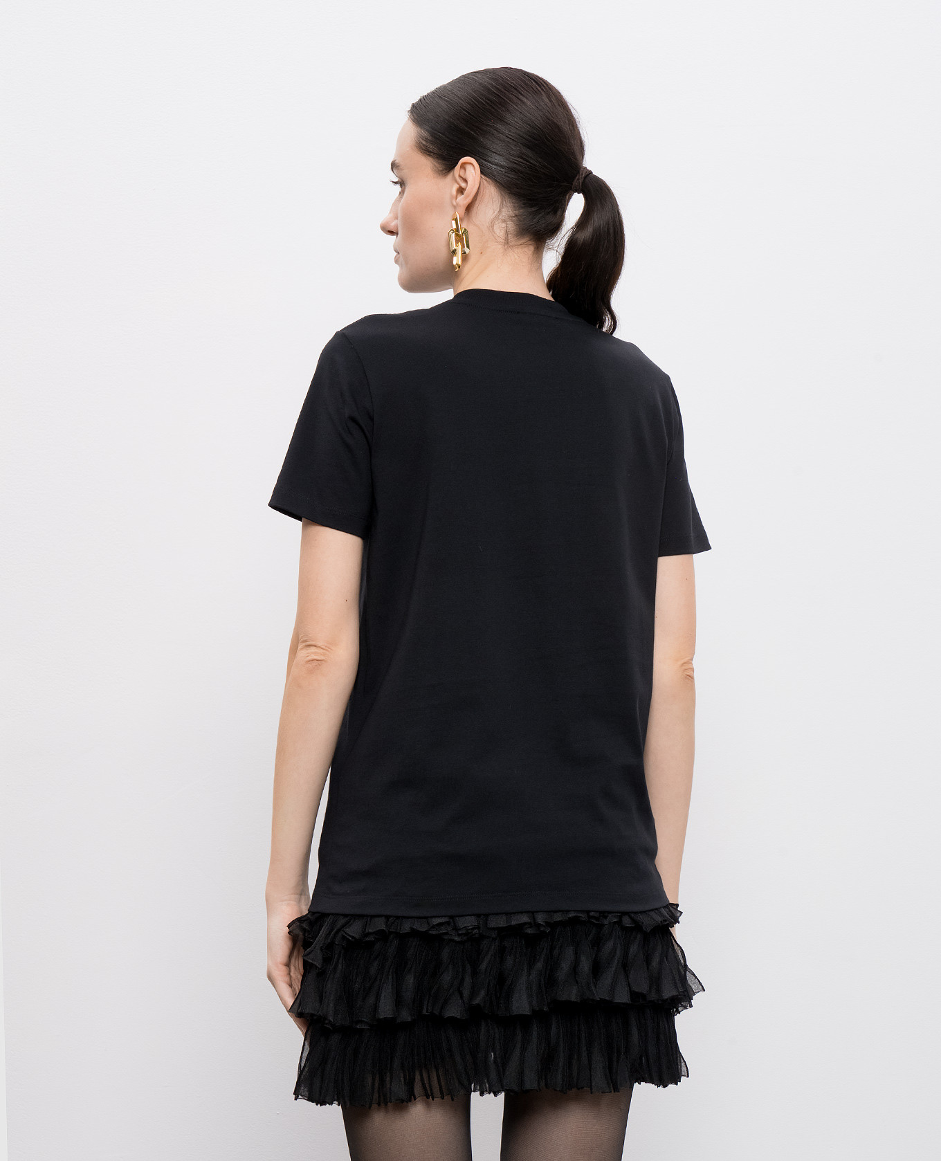 

Black t-shirt with logo print Balmain