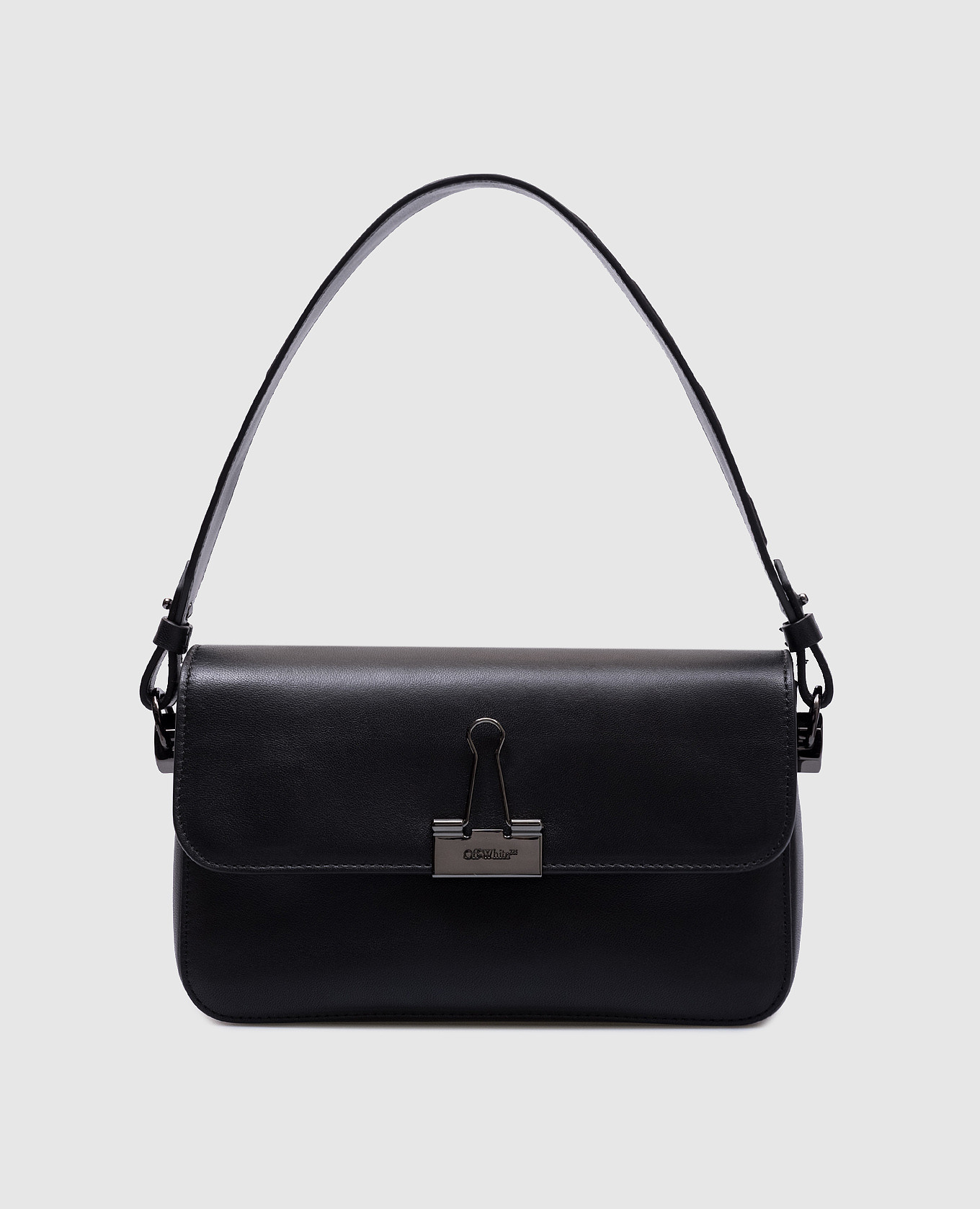 

Binder black leather messenger bag Off-White