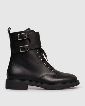 Gianvito Rossi Ripley black leather boots G7326320GOM