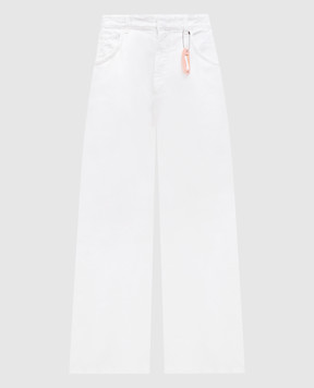 SSHEENA White flared jeans with holes 25SSJADEDS25003