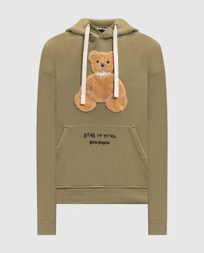 Palm Angels Bear in mind khaki hoodies PMBB17DF25FLE004