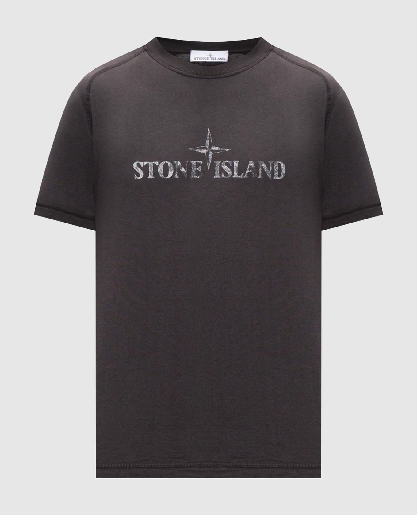 

Grey T-shirt with reflective print Stone Island