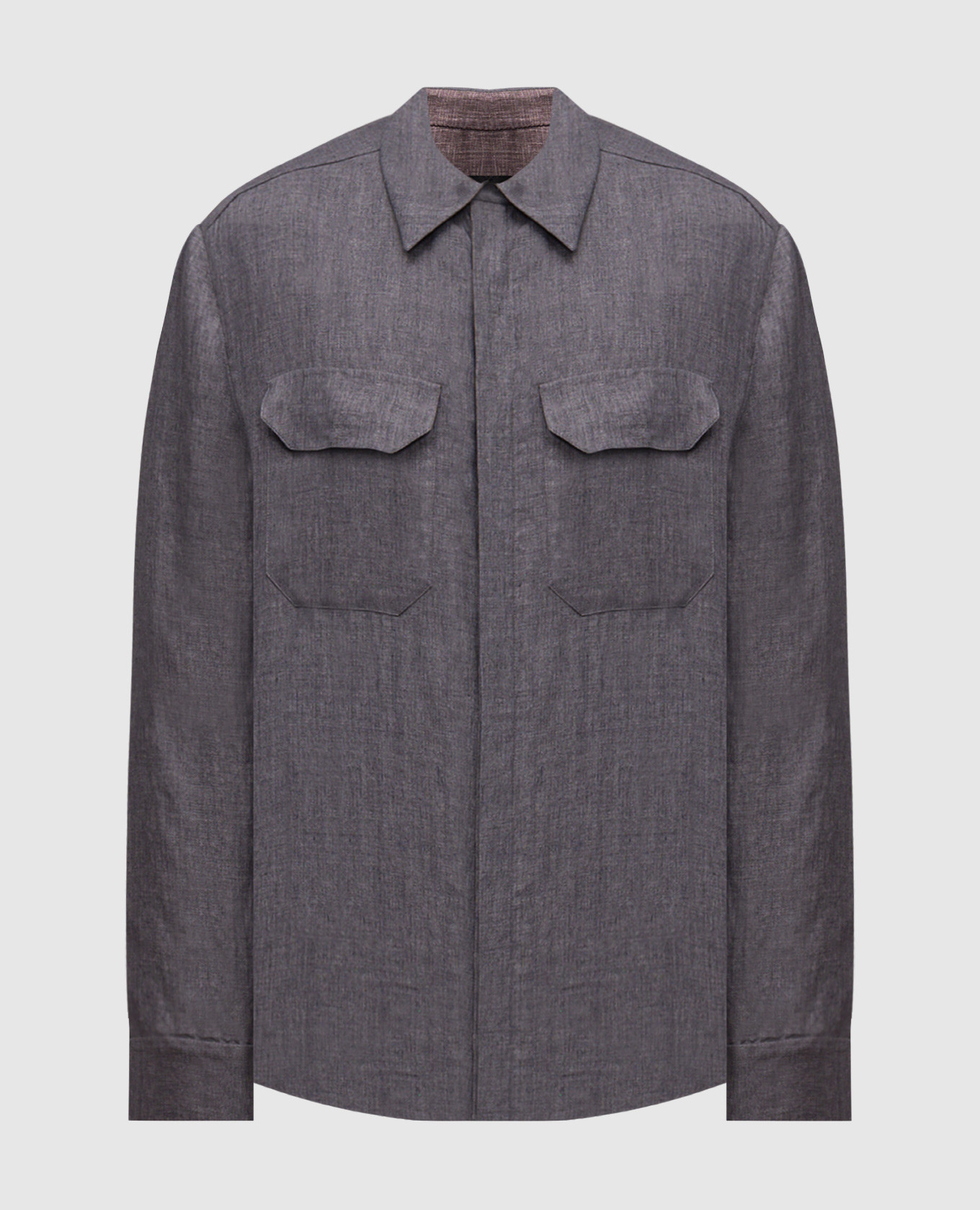 

Blue linen shirt Stefano Ricci