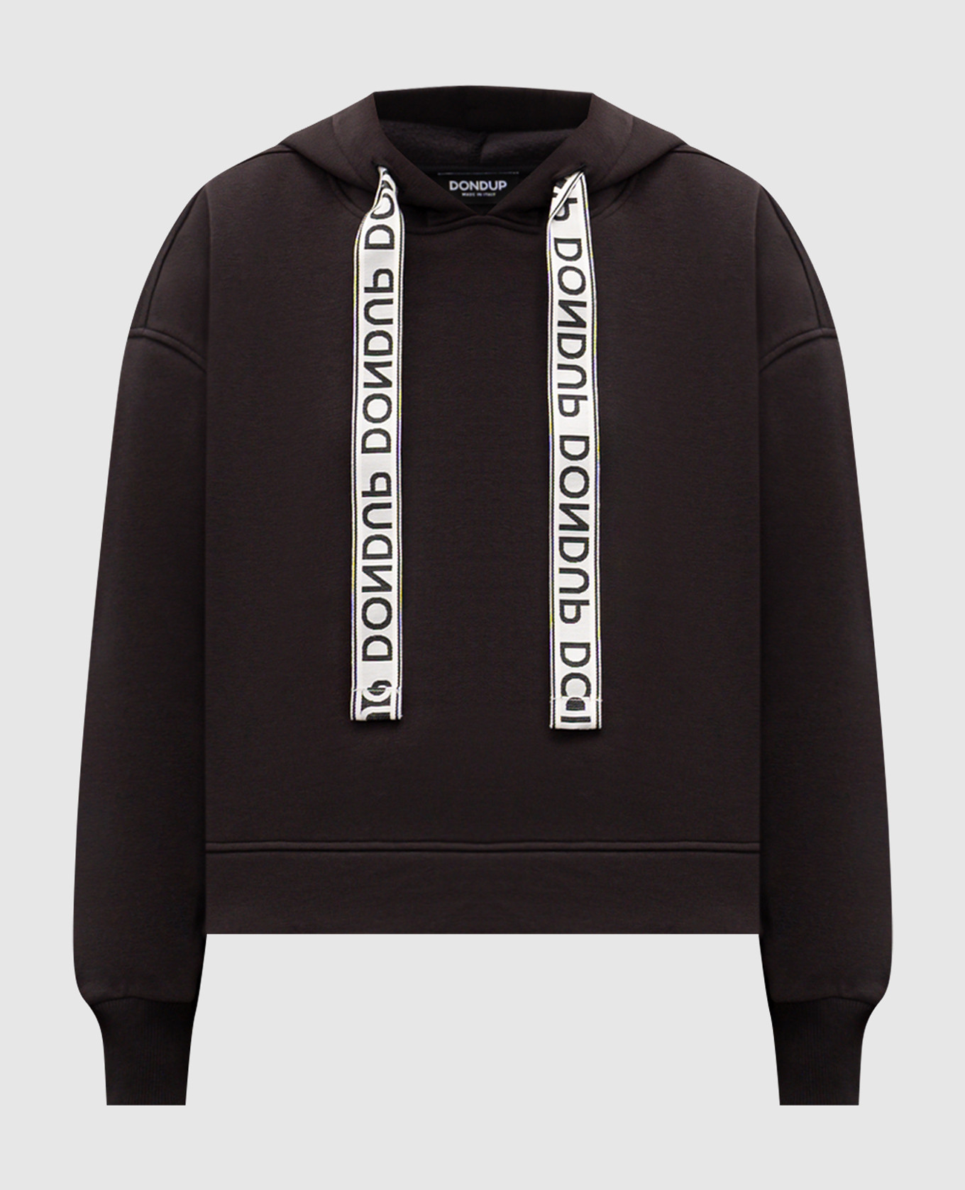 

Black hoodie with logo Dondup