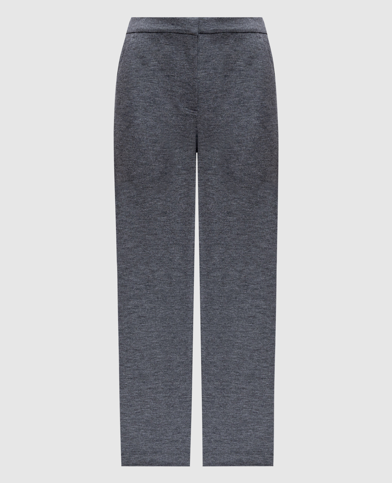 

Hayley gray melange trousers with wool Simkhai, Серый