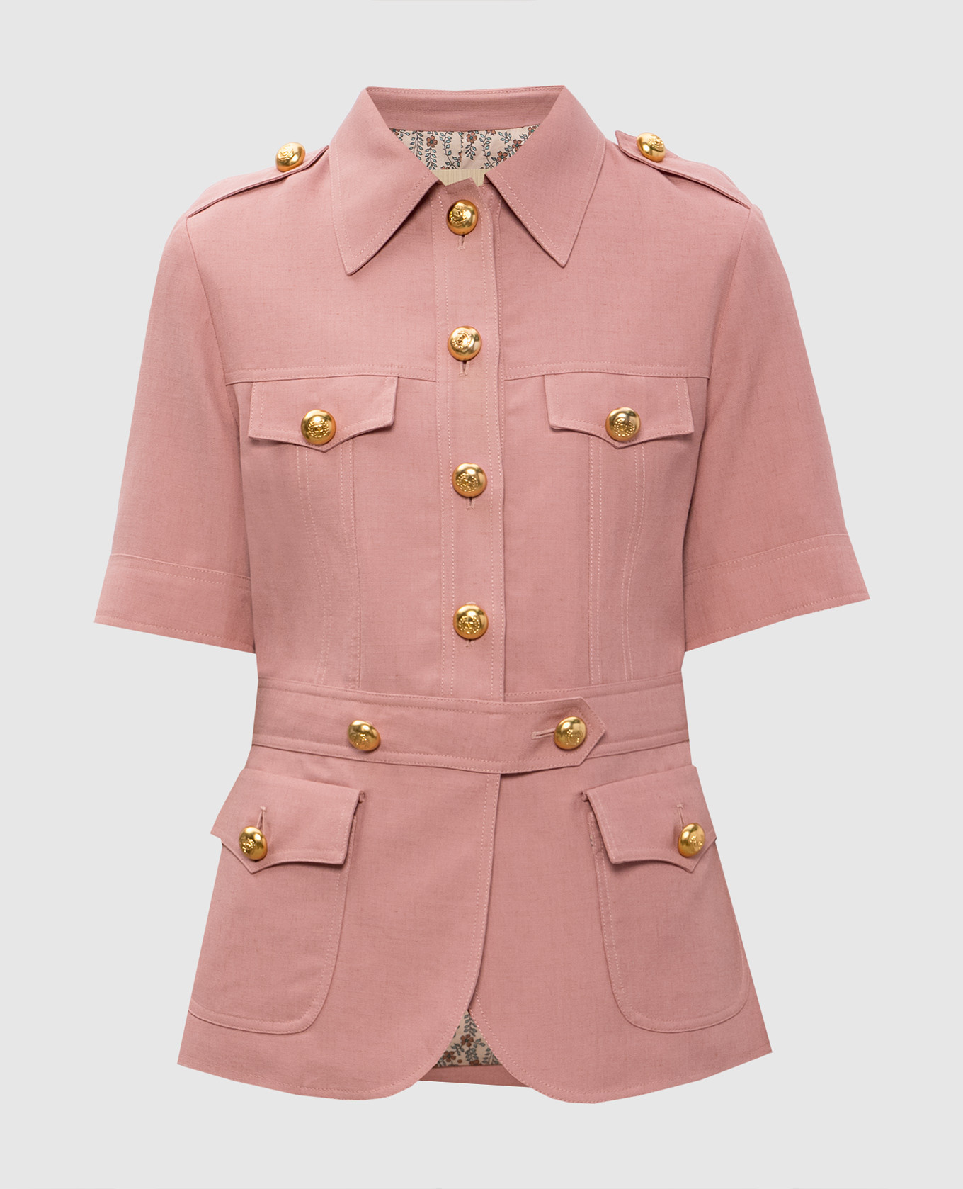 

Pink cashmere jacket with short sleeves Valentino