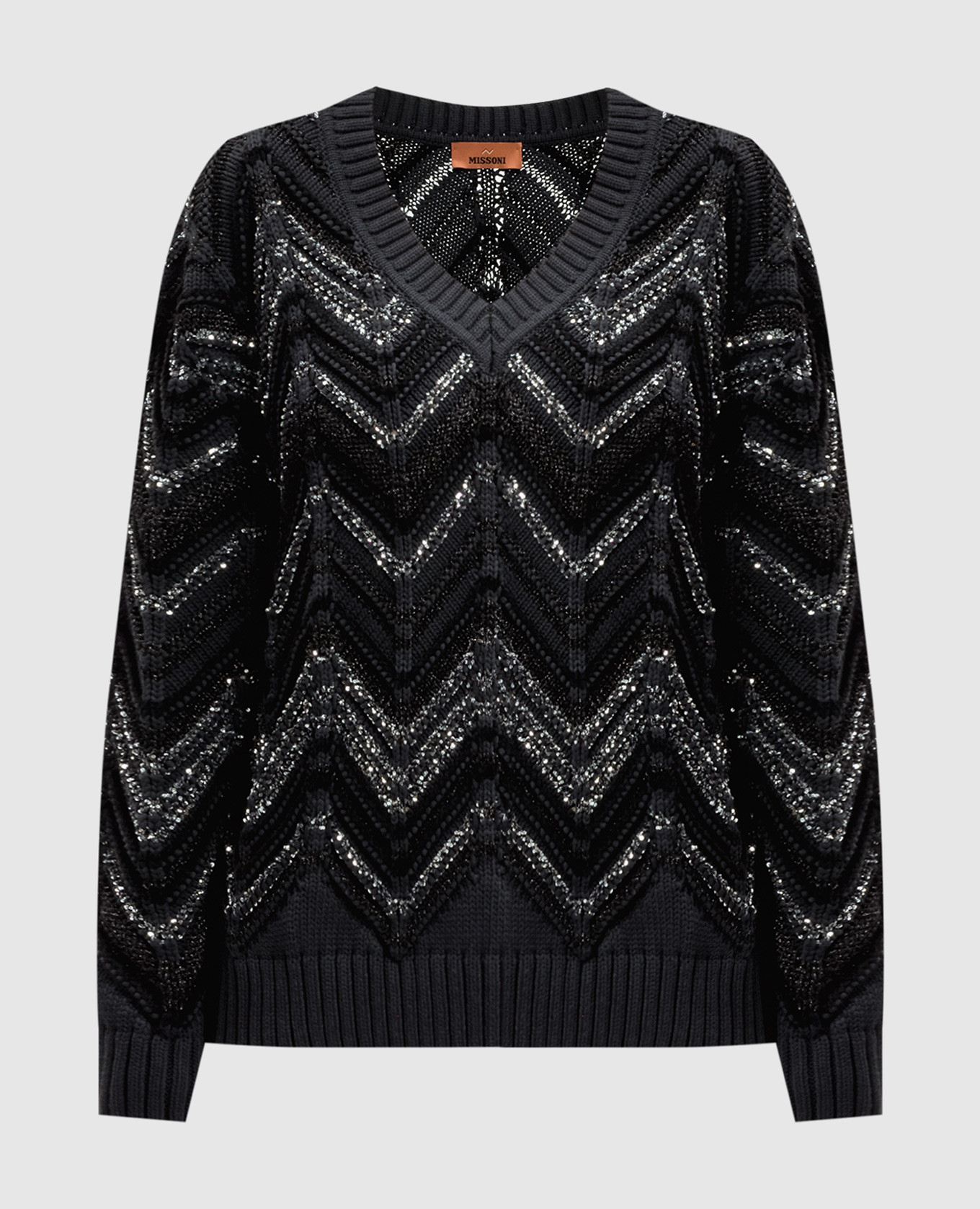 

Black pullover with sequins and lurex Missoni