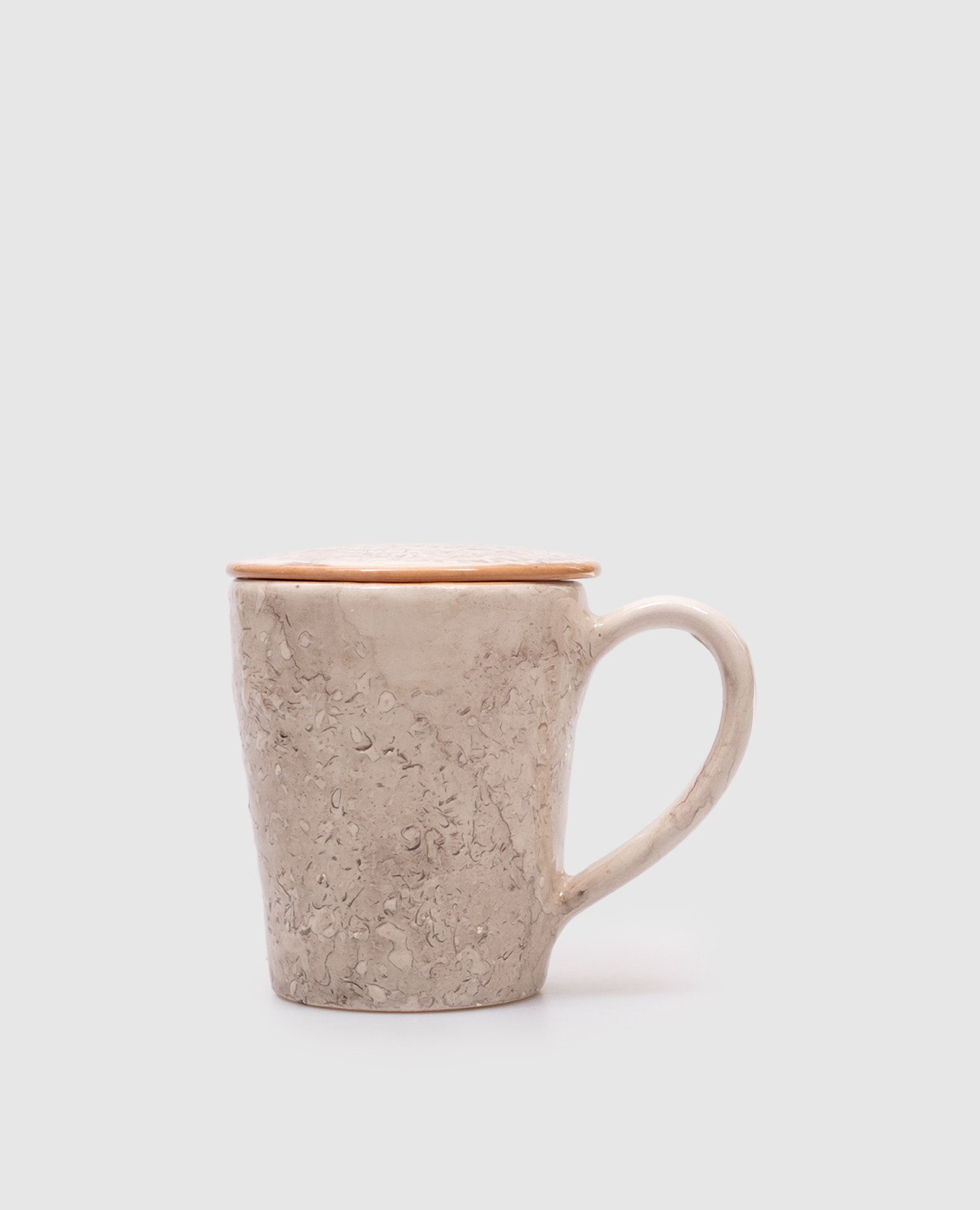 

Gray ceramic cup with lid Brunello Cucinelli, Grey