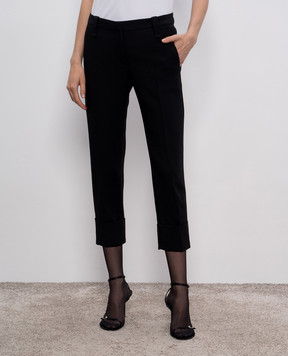 Brunello Cucinelli Black pants with wool MP005P1367y