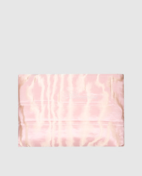 Blumarine Pink Moire bedspread with Swarovski crystals H0000000074