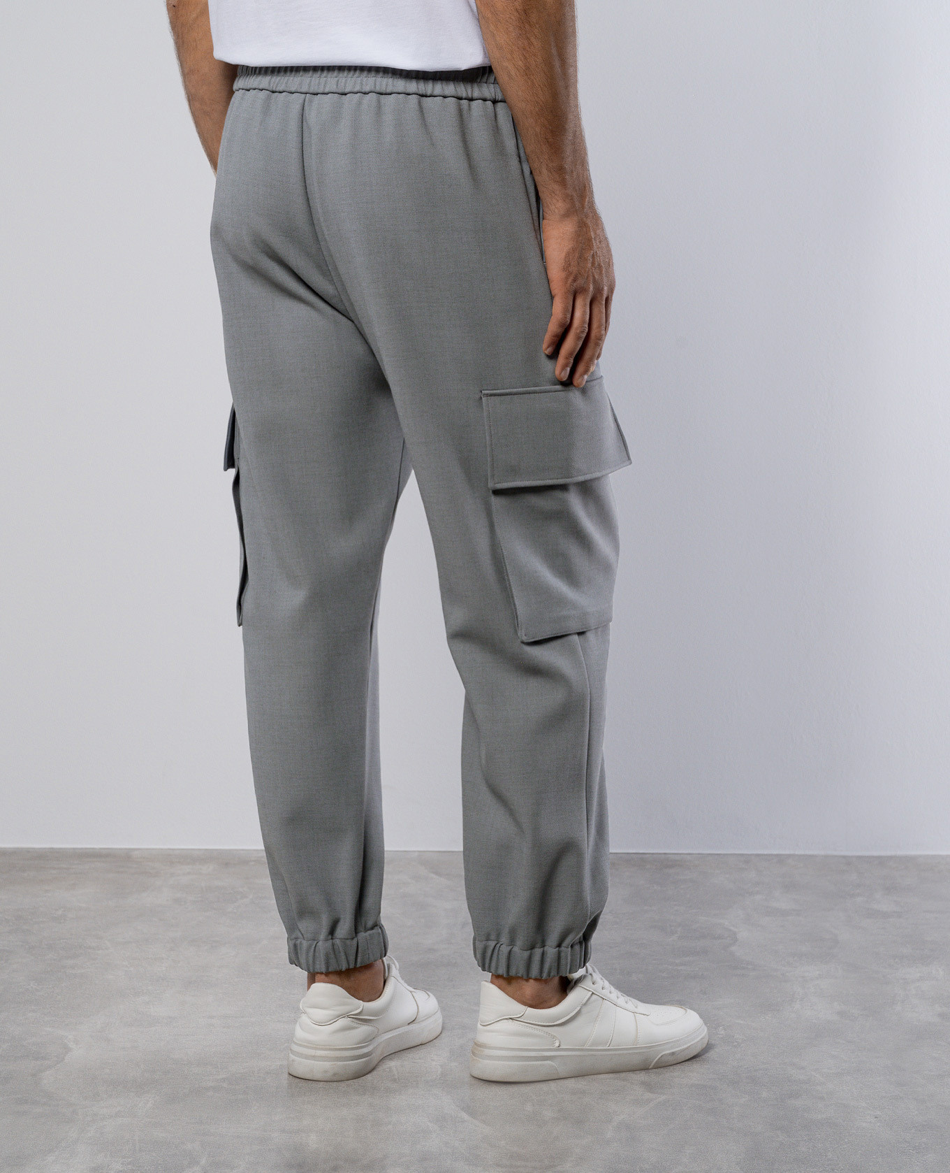

Gray joggers with wool Balmain, Grey
