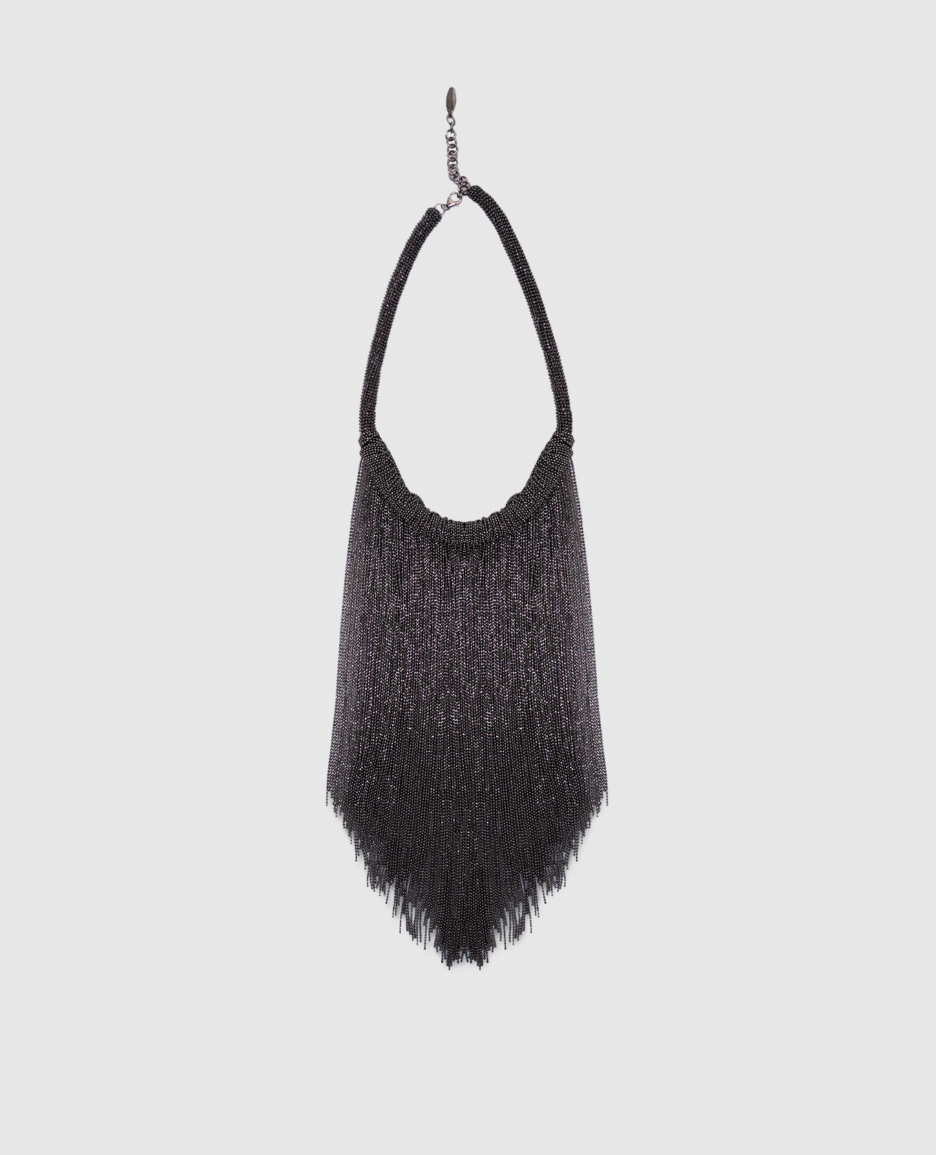 

Gray necklace with monil chains Brunello Cucinelli, Grey
