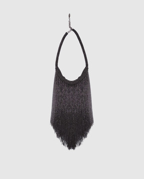 Brunello Cucinelli Collana grigia con catene monil MCOW9G315