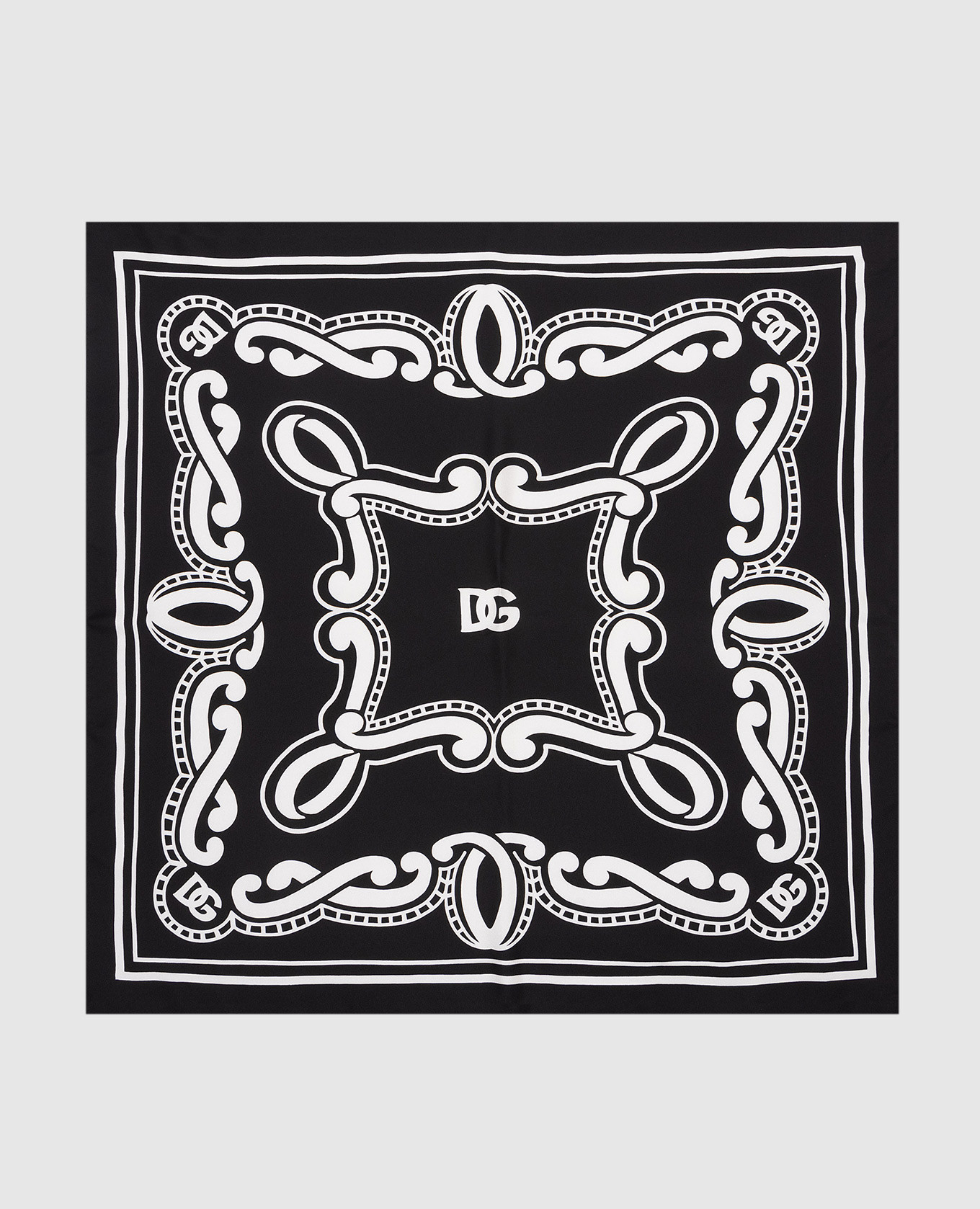 

Black bandana print silk scarf Dolce&Gabbana