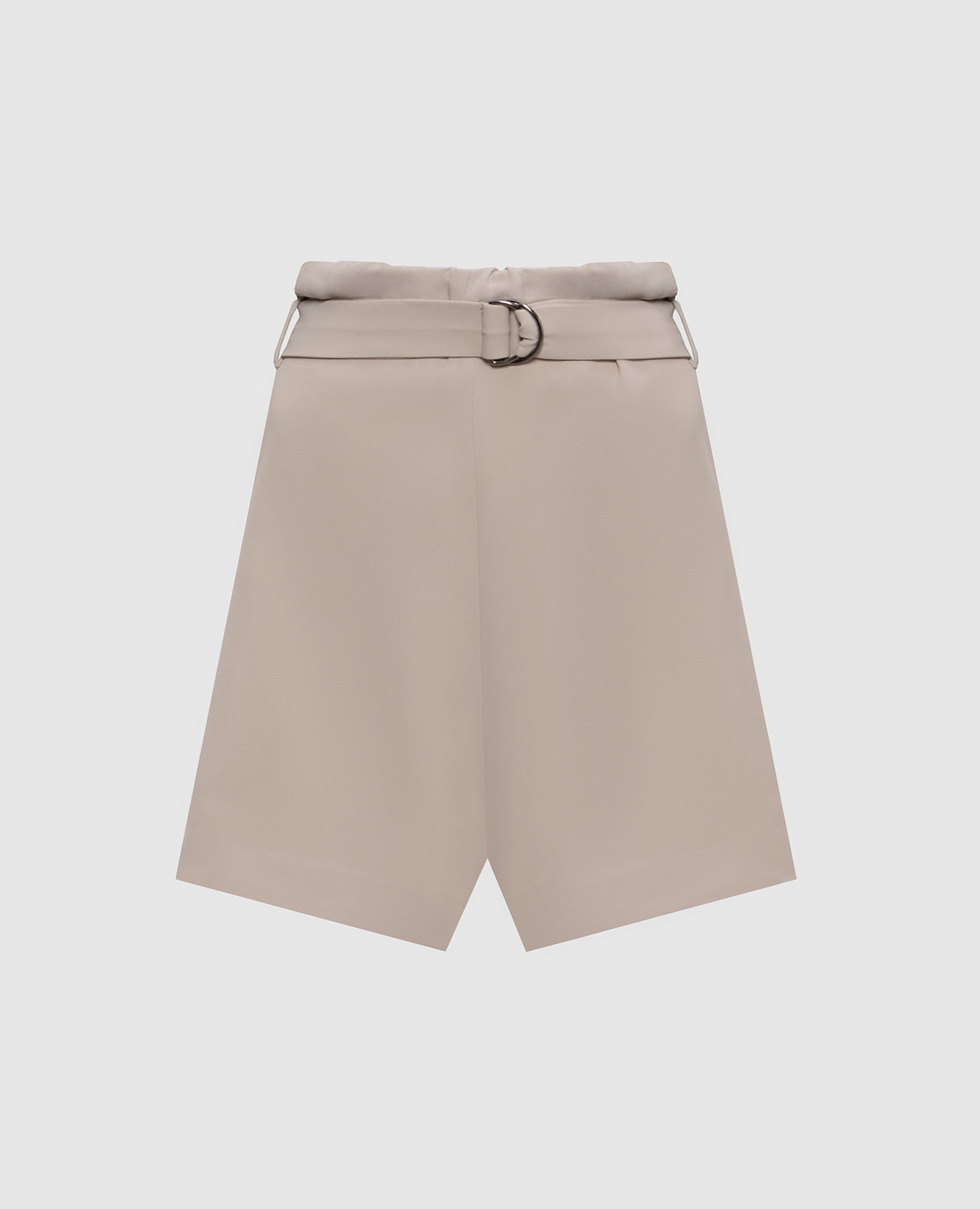 

Beige shorts with silk Brunello Cucinelli