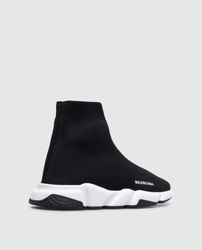 Balenciaga Kids' black sneakers with contrasting logo 597425W2DB2
