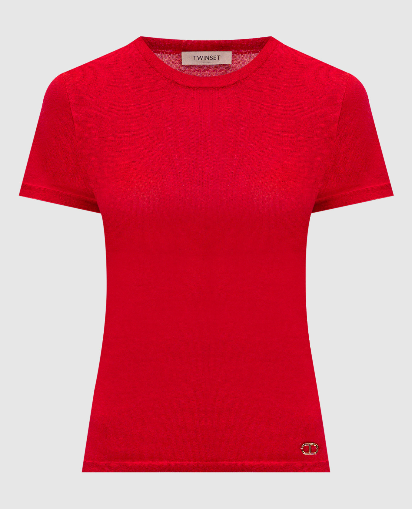 

Red T-shirt with emblem Twinset