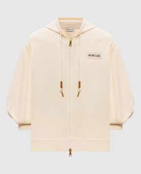 Moncler Beige sports jacket with logo K10938G0003789A1K