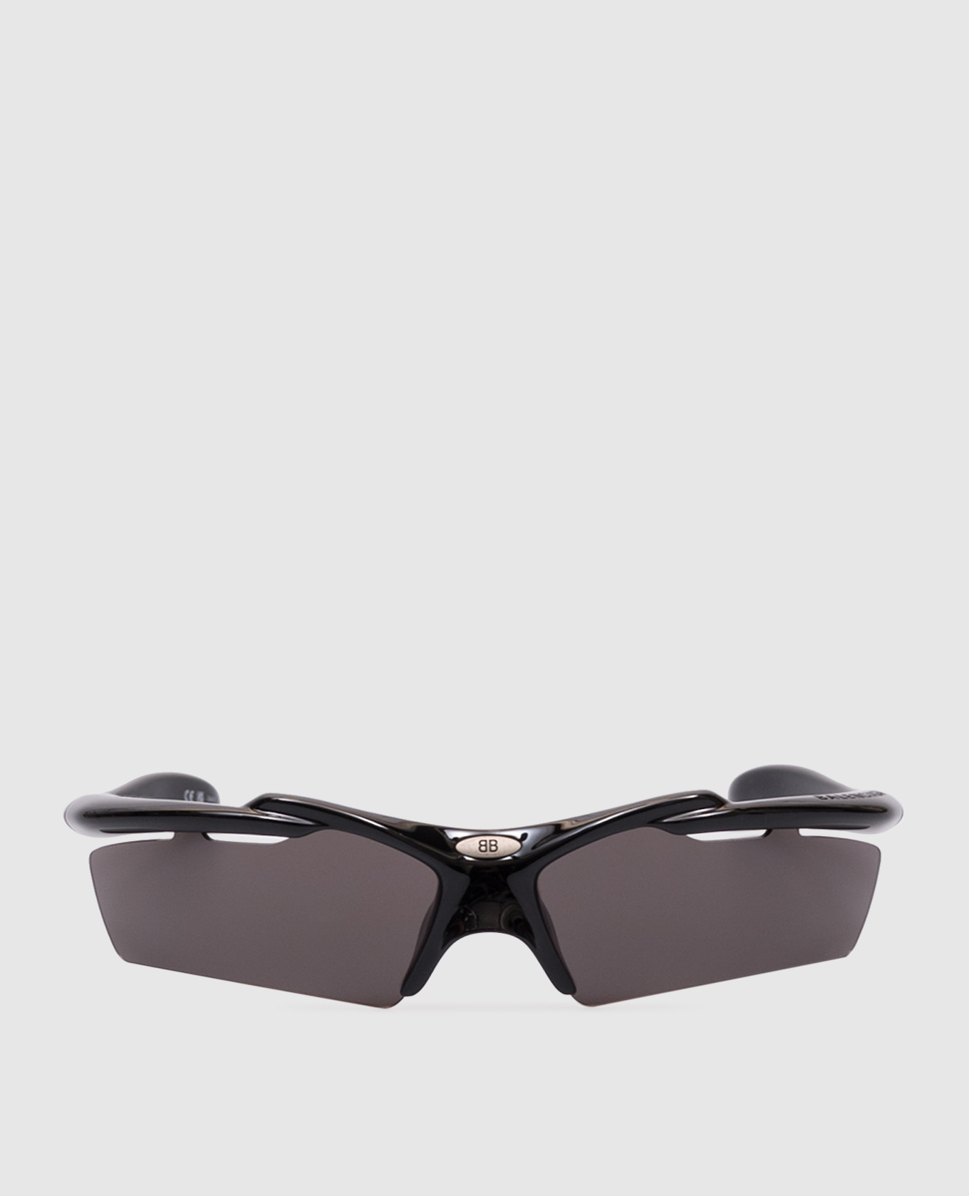 Black Turbo Rectangle Sunglasses Balenciaga