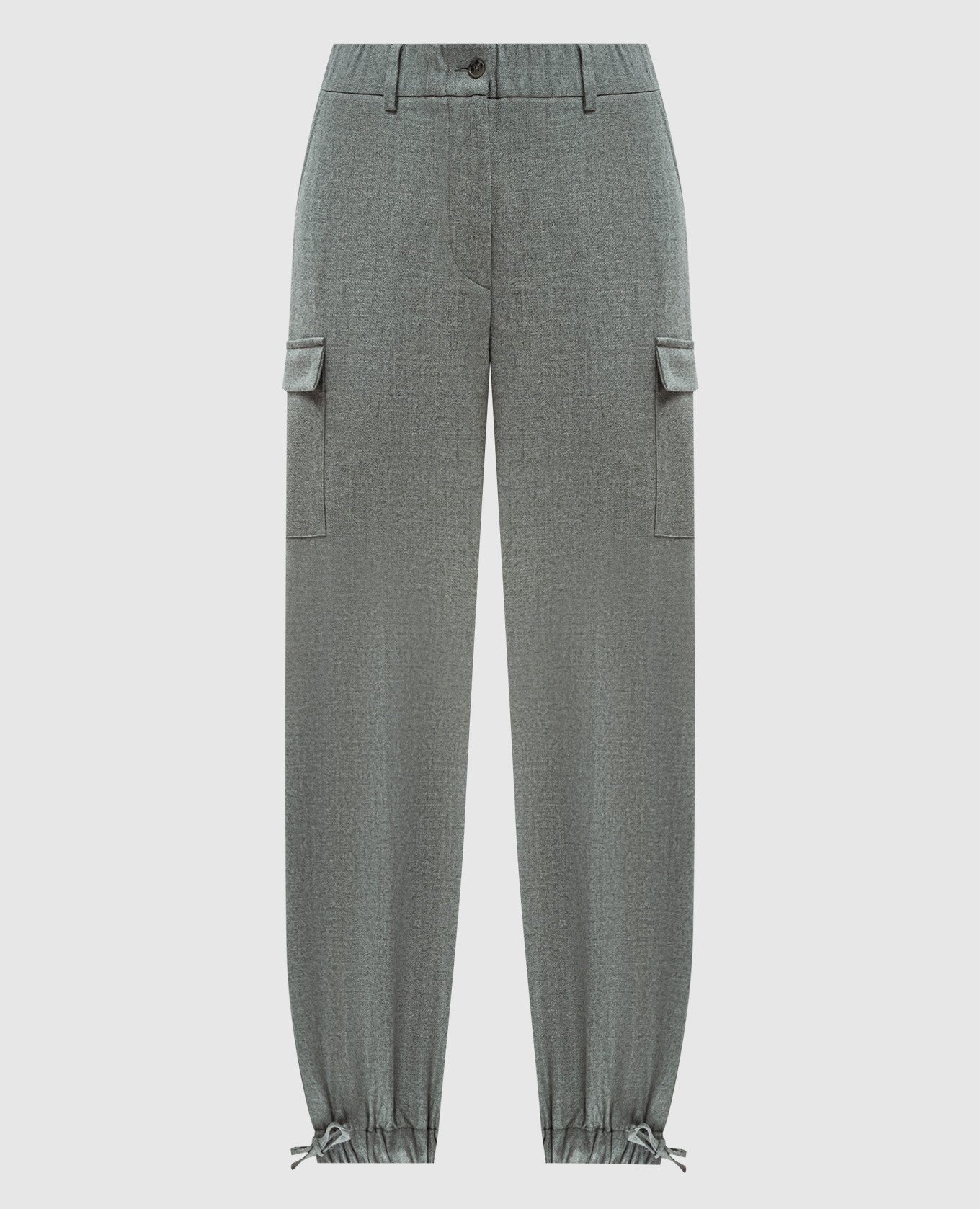 

Gray wool cargo pants Enrico Mandelli, Grey