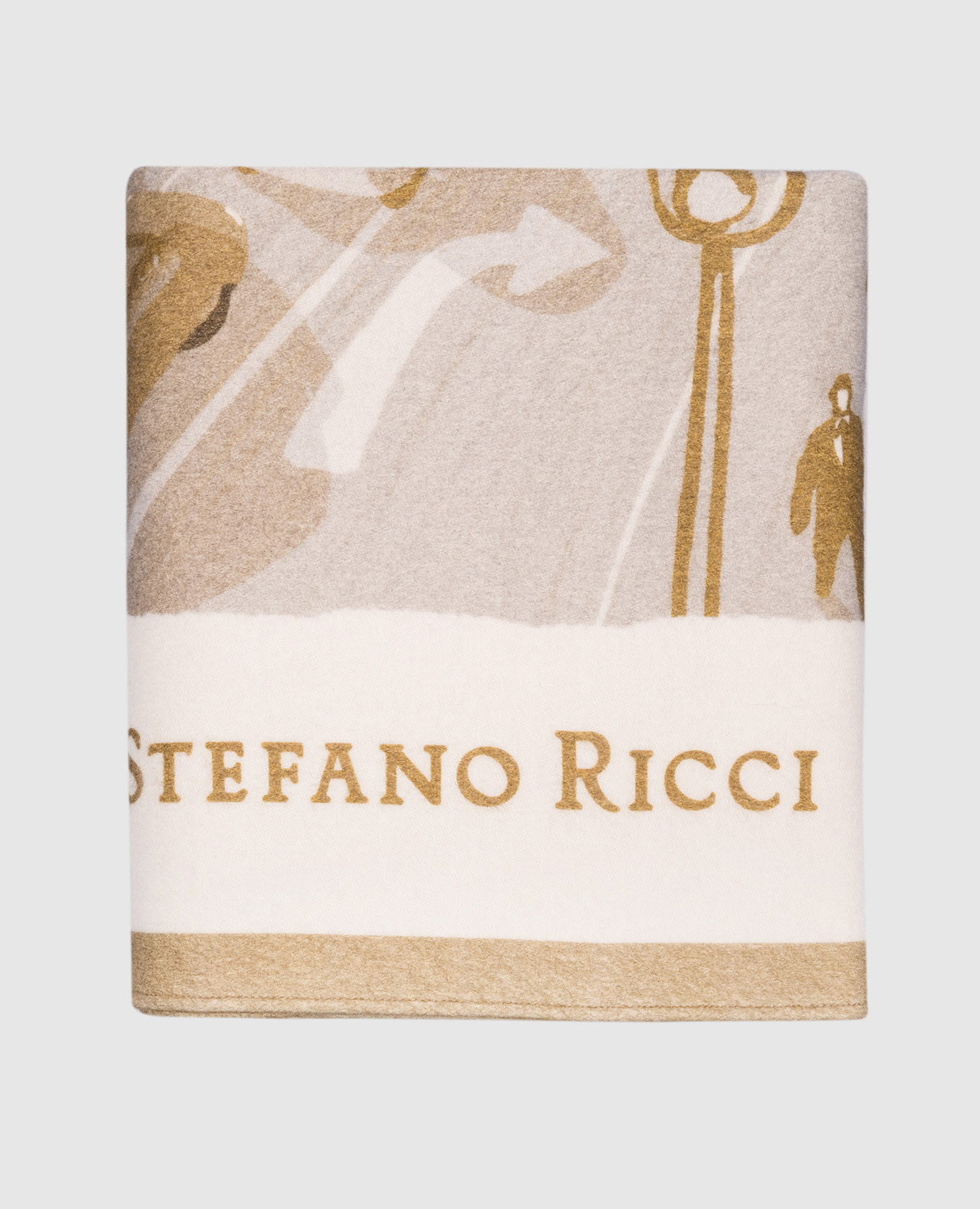 

Beige Las Vegas cashmere plaid Stefano Ricci
